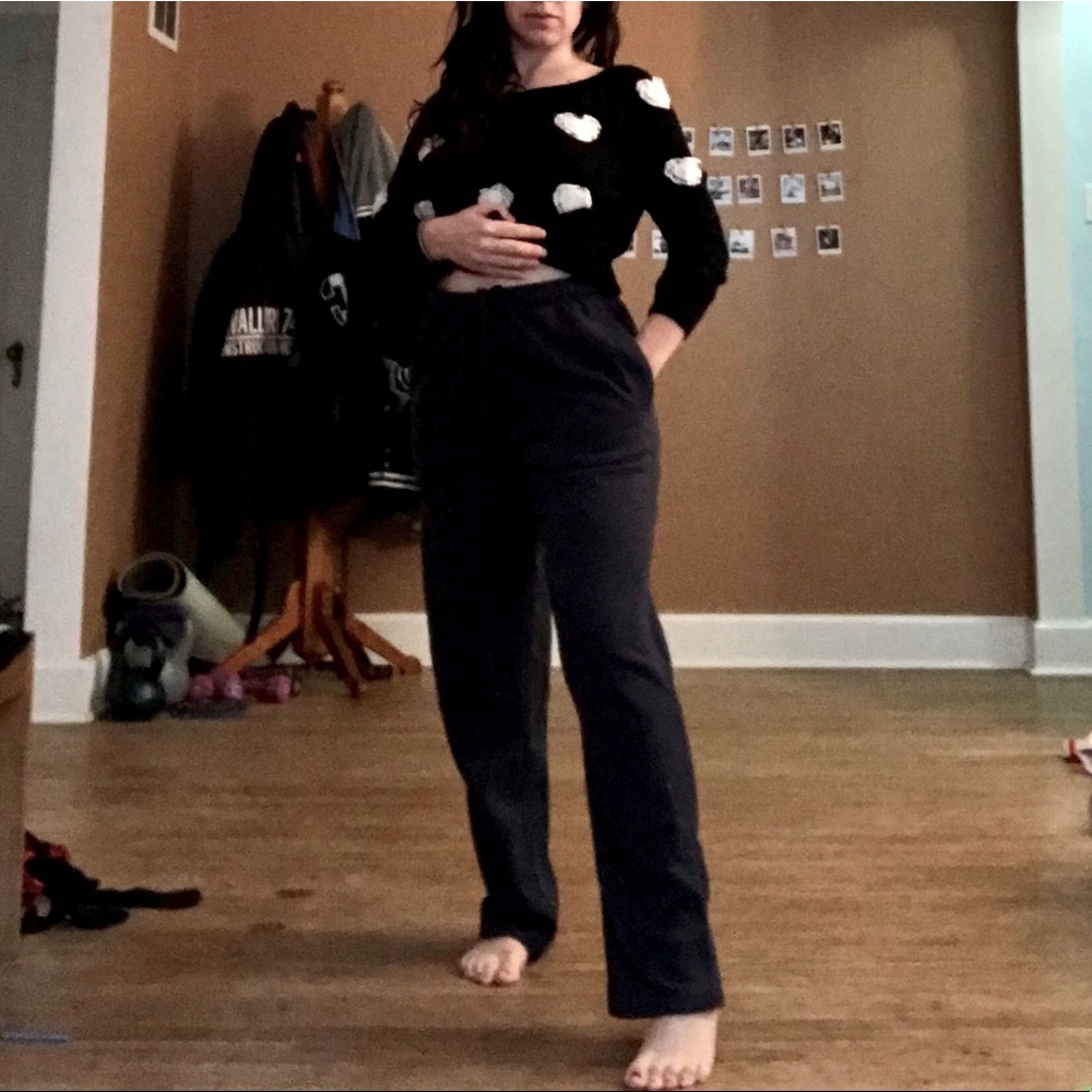 Navy blue long cozy sweats